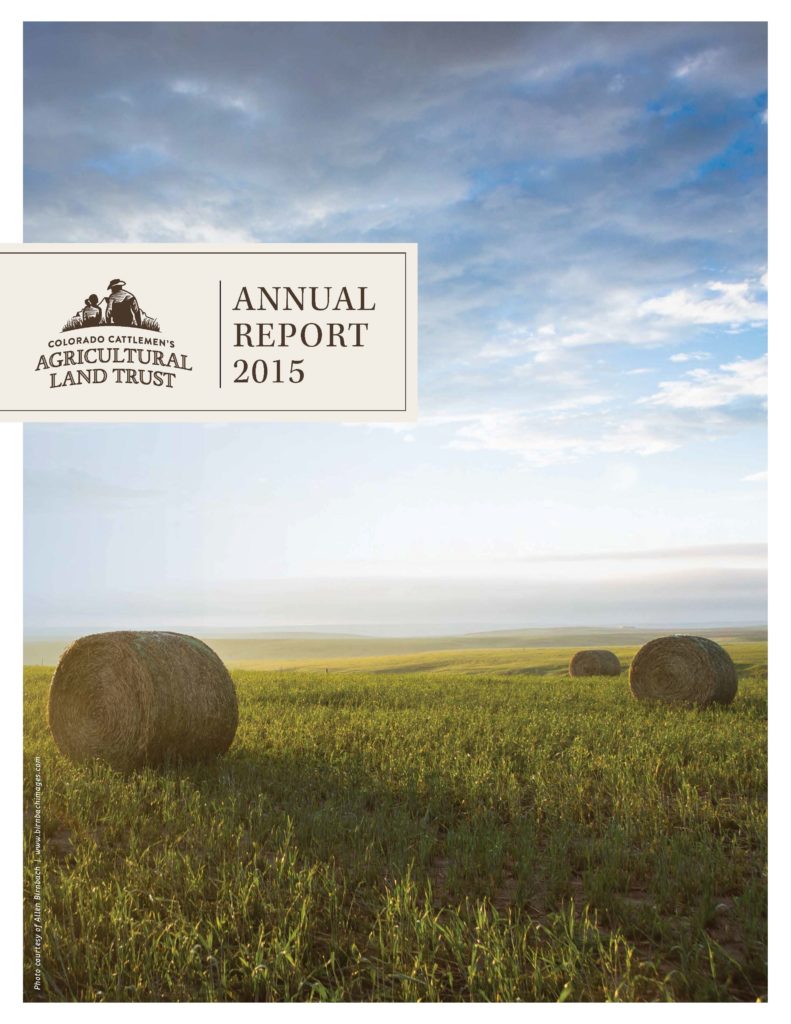 Publications Colorado Cattlemen's Agricultural Land Trust