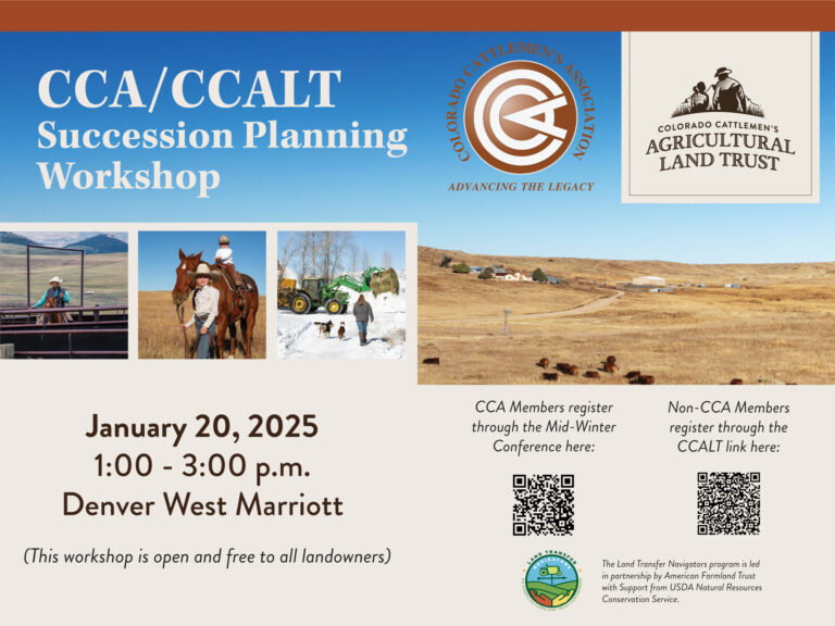 January 20: CCALT/CCA Succession Planning Workshop