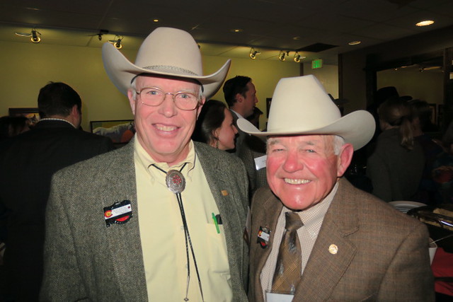Beeman (right) pictured with Ben Duke (left)